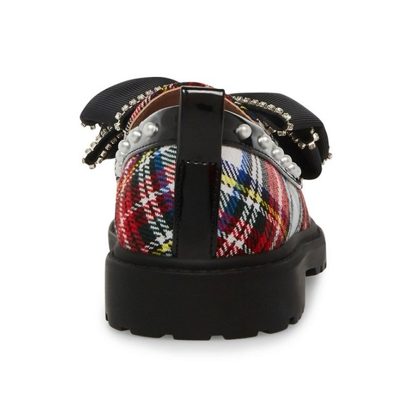 Betsey Johnson Girls BK-Vince Slip On Loafers, Plaid, NIB NEW - Picture 3 of 8